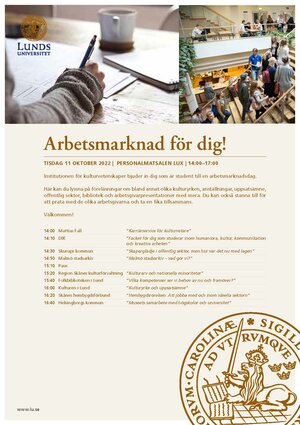 Affisch från eventet arbetsmarknad för dig.