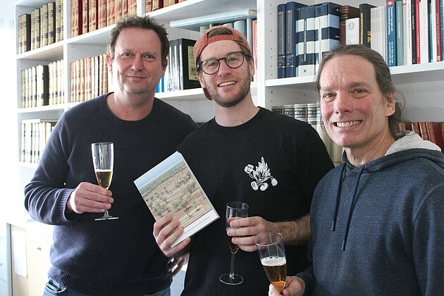Håkan Jönsson, William Jones och Tom O'Dell. Foto.