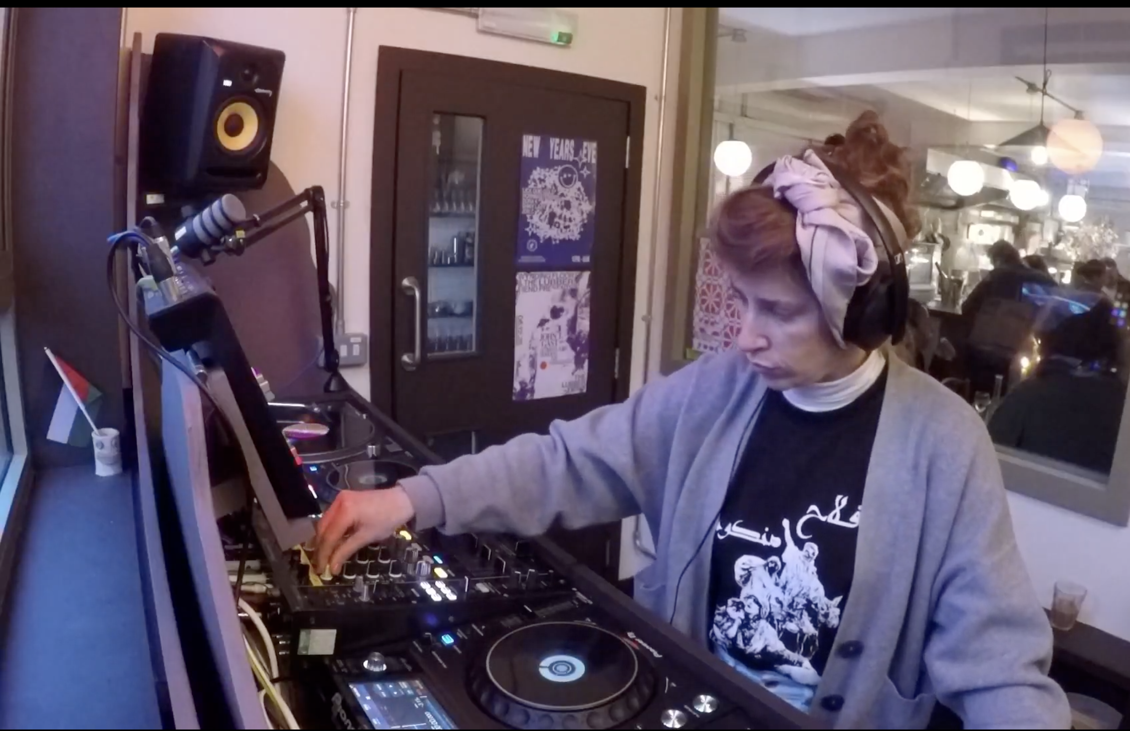 Ellie Armon Azoulay at the DJ table